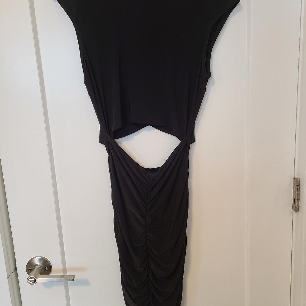 Black cut out dress